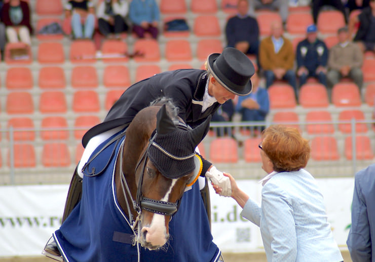 Siegerehrung beim Reitturnier in Redefin