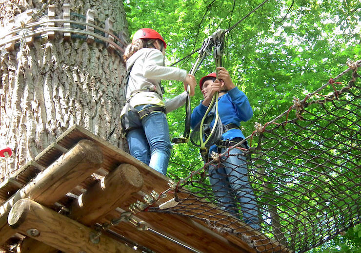 Klettern im Kletterwald